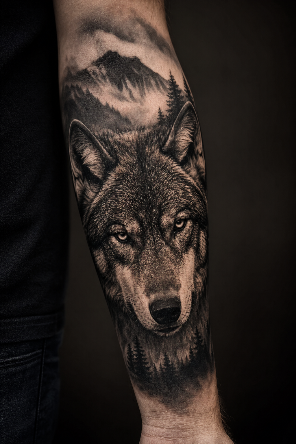Black and grey realism tattoo